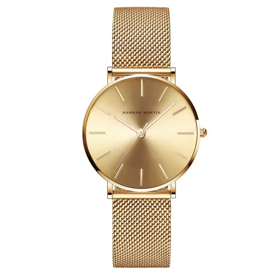 Luxurious Rose Gold Quartz Timepiece Alongside Bracelet - Image 3