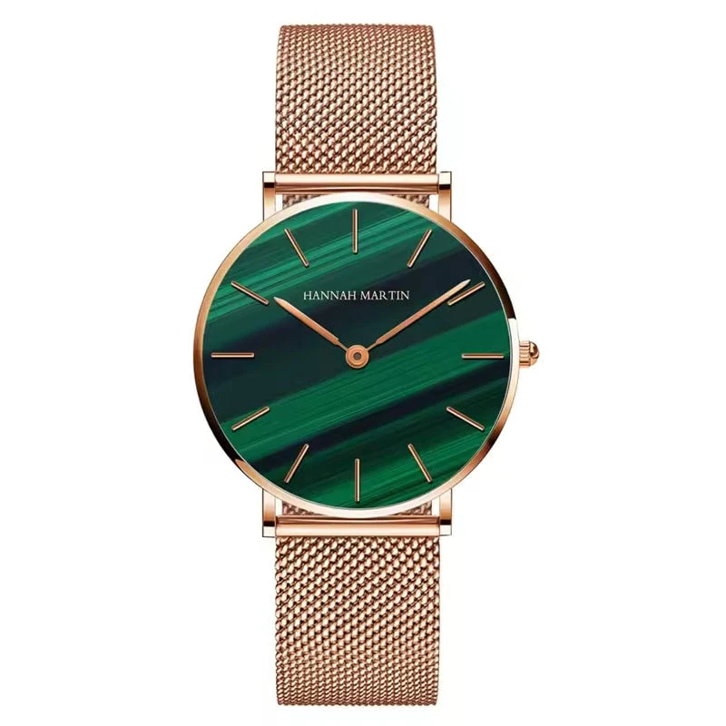 Elegant Rose Gold Wristwatch Featuring Quartz Movement - Image 11