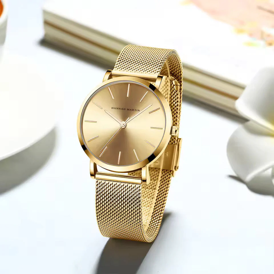 Elegant Rose Gold Wristwatch Featuring Quartz Movement - Image 7