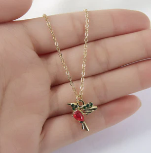 Rinhoo Hummingbird Necklace & Earings - Image 4