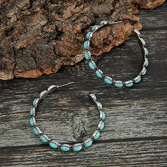 Vintage Turquoise Earrings - Image 4